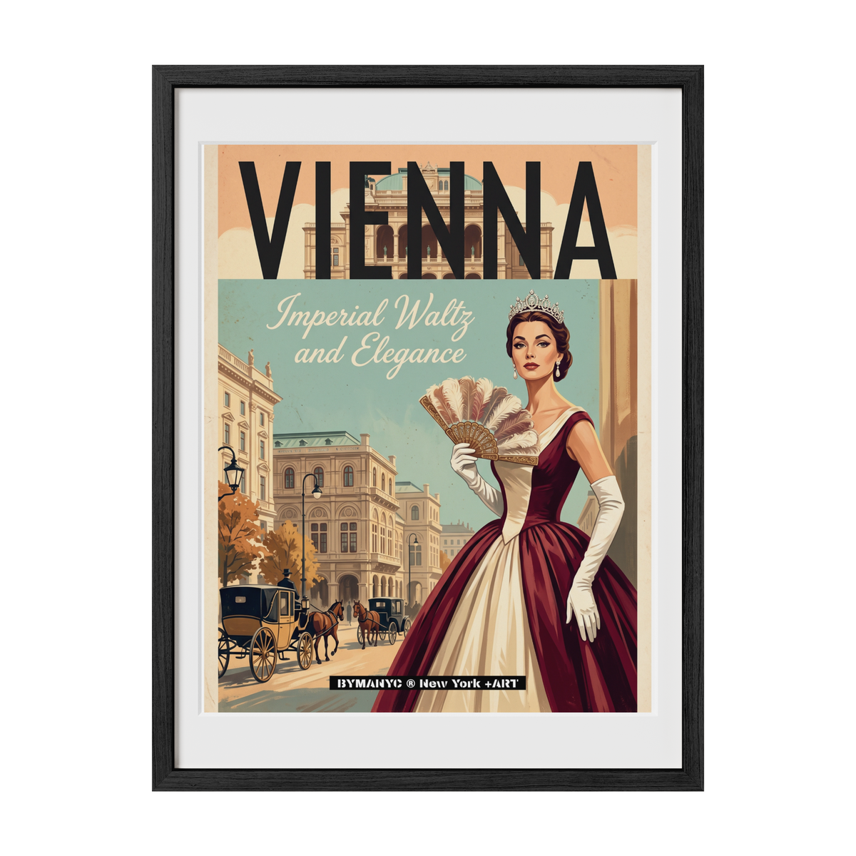 POSTER of VINTAGE ART - IMPERIAL WALTZ AND ELEGANCE BYMANYC ® New York + ART