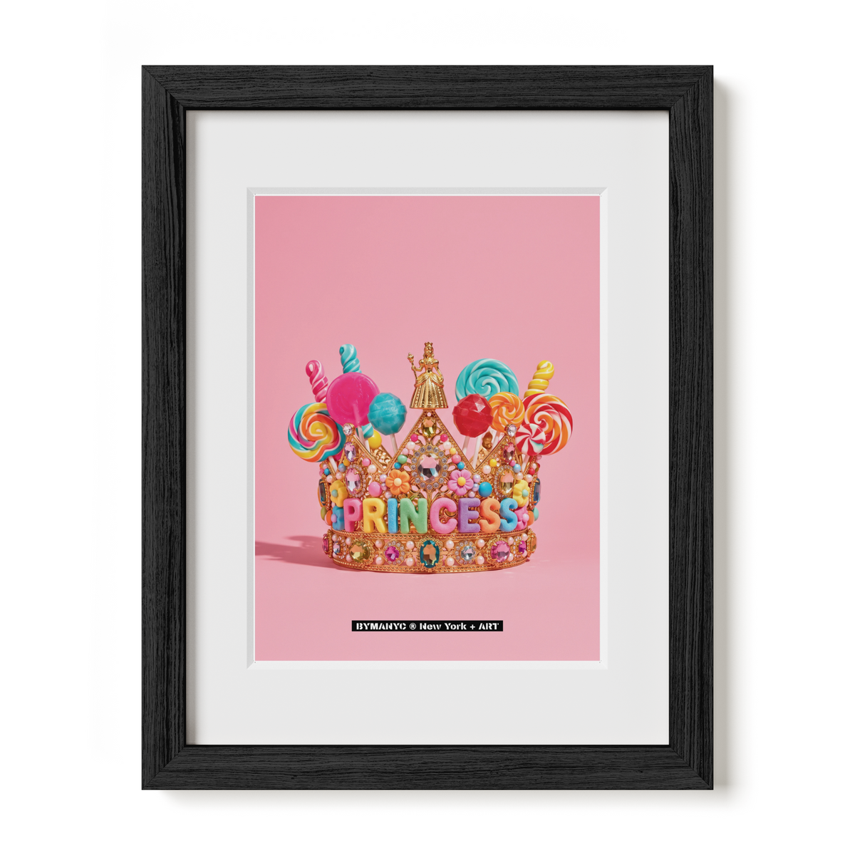 POSTER of ART AVANT-GARDE - CANDY PRINCESS CROWN - Jeweled Sweet Confectionery Still Life - BYMANYC ® New York + ART