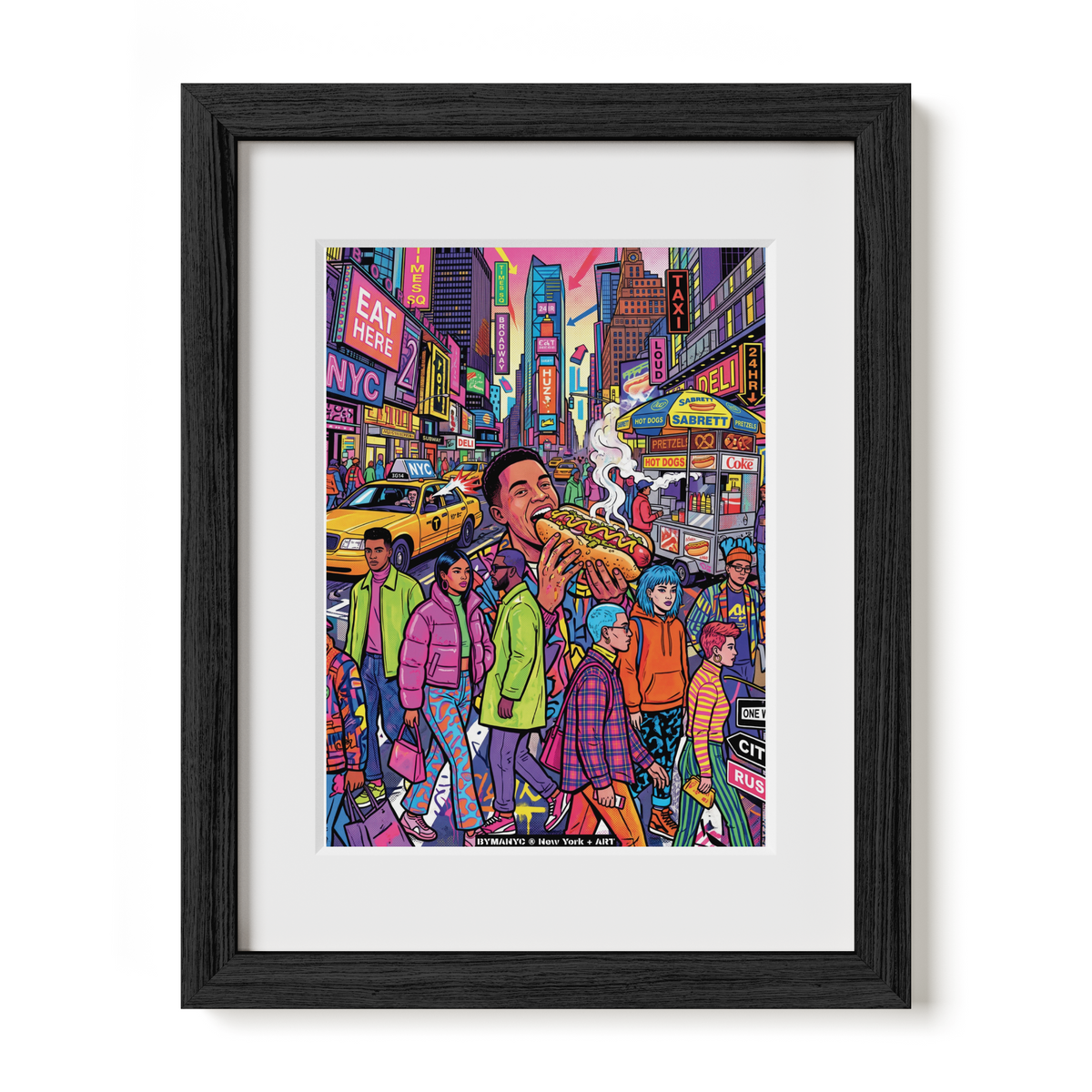 POSTER of ART NYC - TIMES SQUARE - Iconic NYC Street Scene BYMANYC ® New York + ART Limited Edition