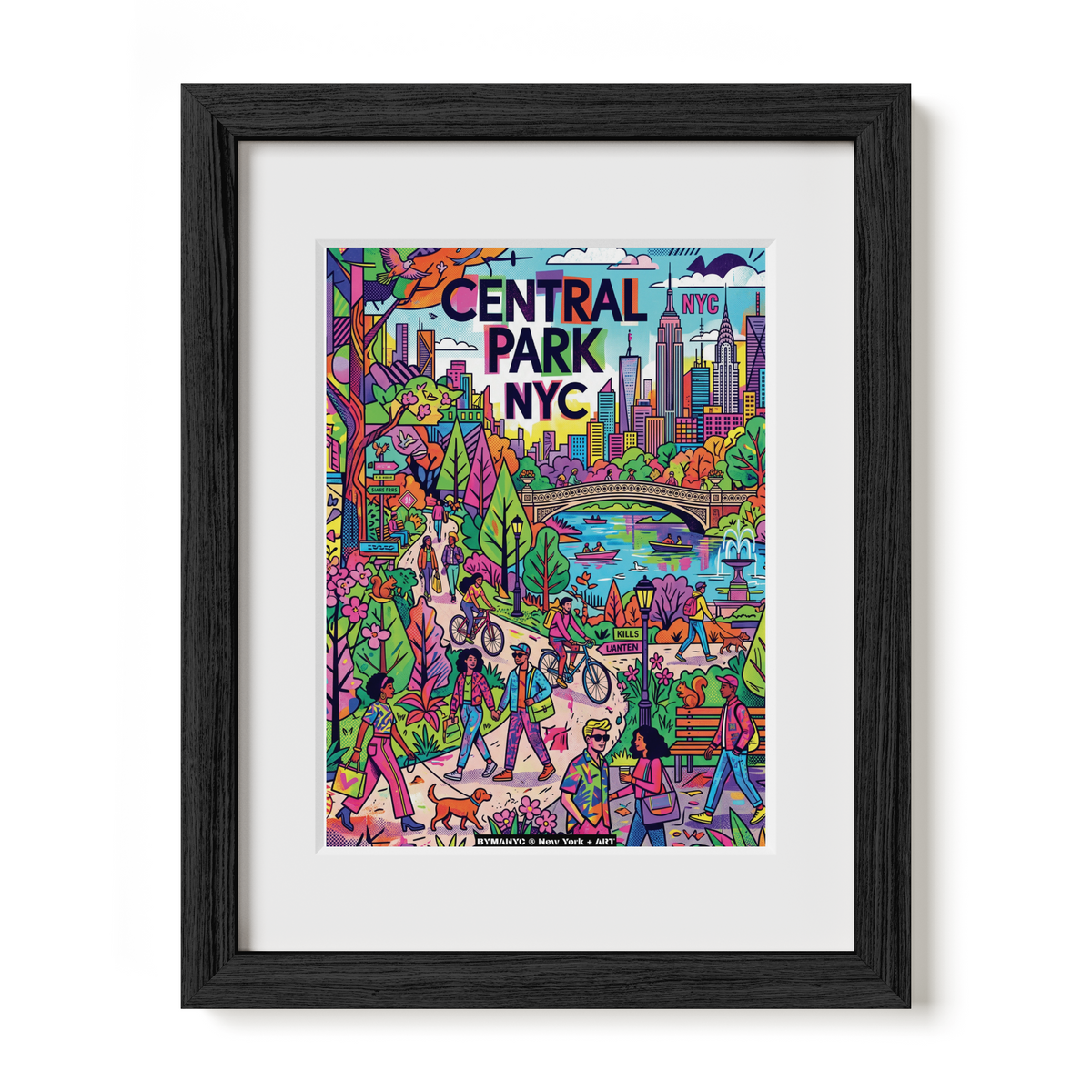 POSTER of ART NYC - CENTRAL PARK - Scenic NYC Park Landscape BYMANYC ® New York + ART Limited Edition